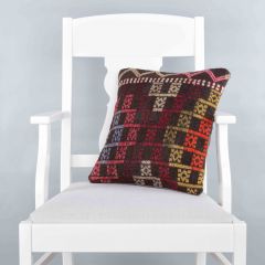 Modern Classic Hand Woven Pillow  - 40x40 - Colorful pillows, Wool pillows