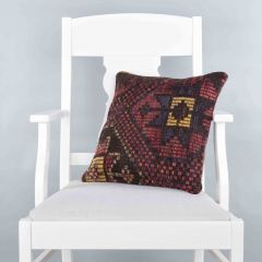 Modern Classic Hand Woven Pillow  - 40x40 - Brown pillows, Wool pillows