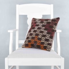 Modern Classic Hand Woven Pillow  - 40x40 - Colorful pillows, Wool pillows