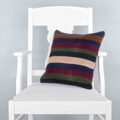 Classic Anatolian Motif Pillow Hand Woven Rug Pillow  - 40x40 - Colorful pillows, Wool pillows