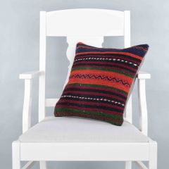 Modern Classic Hand Woven Pillow  - 40x40 - Colorful pillows, Wool pillows