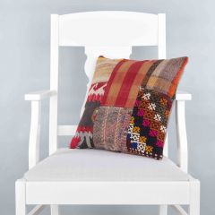 Modern Classic Hand Woven Pillow  - 40x40 - Colorful pillows, Wool pillows