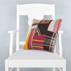 Modern Classic Hand Woven Pillow  - 40x40 - Colorful pillows, Wool pillows