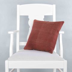 Modern Classic Hand Woven Pillow  - 40x40 - Red pillows, Wool pillows