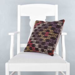 Modern Classic Hand Woven Pillow  - 40x40 - Colorful pillows, Wool pillows