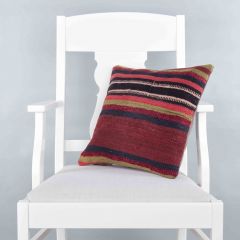 Modern Classic Hand Woven Pillow  - 40x40 - Colorful pillows, Wool pillows