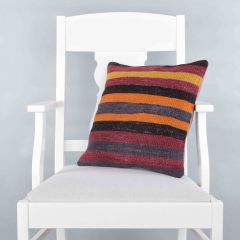 Modern Classic Hand Woven Pillow  - 40x40 - Colorful pillows, Wool pillows