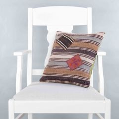 Modern Classic Hand Woven Pillow  - 40x40 - Colorful pillows, Wool pillows