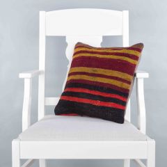 Modern Classic Hand Woven Pillow  - 40x40 - Colorful pillows, Wool pillows