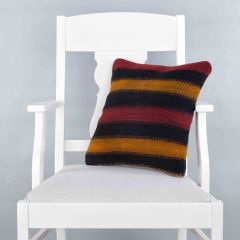 Modern Classic Hand Woven Pillow  - 40x40 - Colorful pillows, Wool pillows