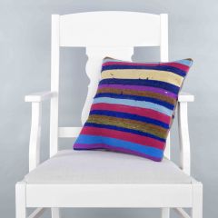 Modern Classic Hand Woven Pillow  - 40x40 - Colorful pillows, Wool pillows