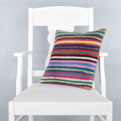 Traditional Pattern Hand Woven Pillow - 40x40 - Colorful Decorative Pillows & Blankets, Wool Decorative Pillows & Blankets