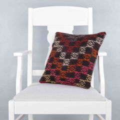 Modern Classic Hand Woven Pillow  - 40x40 - Colorful pillows, Wool pillows