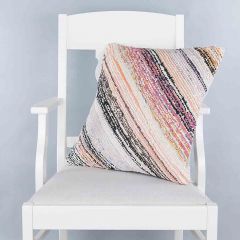 Modern Classical Rug Patterned Hand Woven Cushion   - 50x50 - Colorful Pillows, Wool Pillows