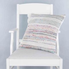 Modern Classical Rug Patterned Hand Woven Cushion   - 50x50 - Colorful Pillows, Wool Pillows