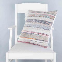 Modern Classical Rug Patterned Hand Woven Cushion   - 50x50 - Colorful Pillows, Wool Pillows