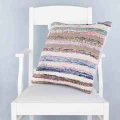 Modern Classical Rug Patterned Hand Woven Cushion   - 50x50 -  Pillows, Wool Pillows