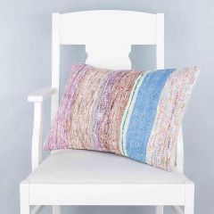 Rug Patterned Hand Woven Cushion  - 60x40 - Colorful Pillows, Wool Pillows