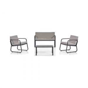 Stylish 4-Piece Patio Seating Group Armchairs