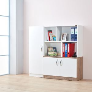 Office Bookcase with Storage Cabinet
