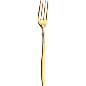 18 Piece Matte Gold Cutlery Set