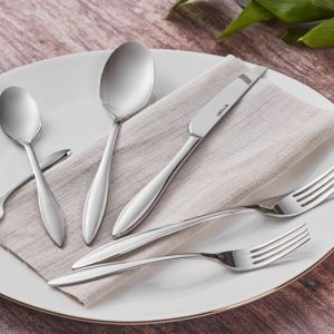 Classic 84-Piece 12 Person Stainless Steel Flatware Sets
