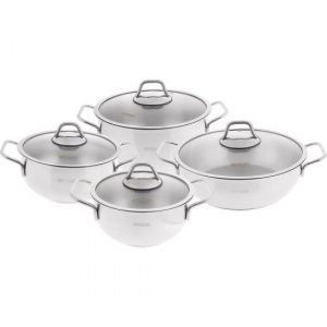 8 Piece Stainless Steel Non-Stick Cookware Set