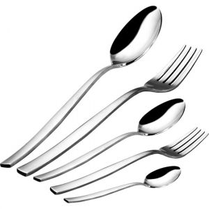 The Swirl 60-Piece 12 Person Stainless Steel Flatware Sets