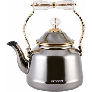 Vintage Induction Base Kettle - 18x13 - Grey Teapots