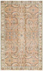Turkish Rug - Hand Knotted Turkish Wool Vintage Look Rug - 240x148 - Other Living Room Rugs