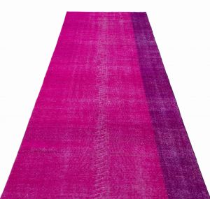 Unique Anatolian Vintage Antique Carpet - 477x125 - Pink Area Rugs, Wool Area Rugs