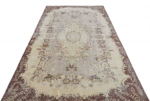 Vintage Carpet with Unique Beauty - 287x165 - Beige Area Rugs, Wool Area Rugs