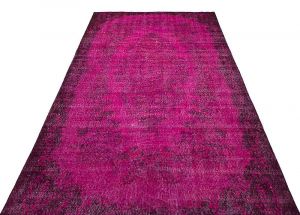Antique Hand Woven Vintage Carpet - 293x166 – Pink Area Rugs