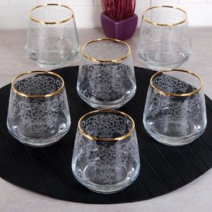 Lace Gold Gilded Short Soft Drink Cup