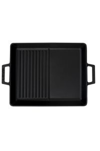 Hybrid Cast Iron Grill Pan with Metal Handle 26x32 Cm 