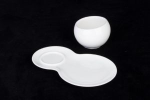 Porcelain Presentation Tray with Bowl Set