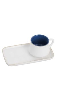 Blue and White Porcelain Coffee Cup Set