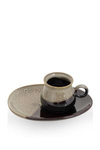 Porcelain Coffee Cup Set Beige