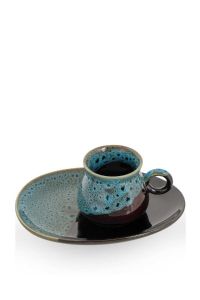 Blue Porcelain Coffee Cup Set