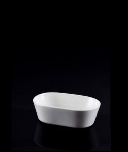 Porcelain Oval Bowl - 16 Cm