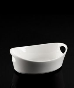 Porcelain Oval Bowl - 23 Cm