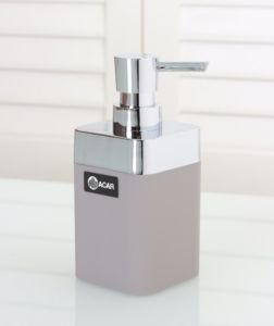 Square Liquid Soap Dispenser Gray