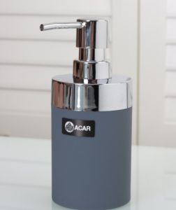 Round Liquid Soap Dispenser Anthracite
