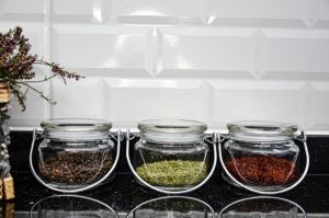 Glass Stacking Spice Jar - Set of 3