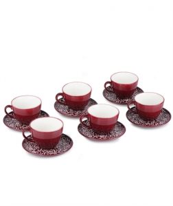 Porcelain Tea Set Damson