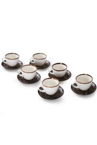 Porcelain Tea Set Brown