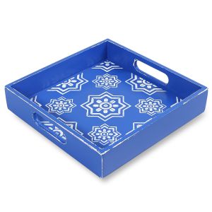 Indigo square tray