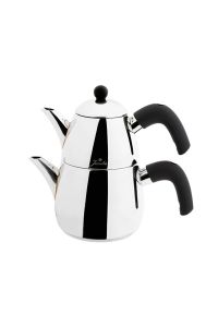 Naples Black Midi Teapot - 13x13 - Black Teapots, Stainless steel Teapots