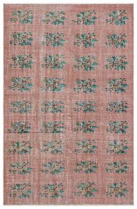 Special Vintage Tumbled Carpet - 257x164 - Pink Area Rugs, Wool Area Rugs