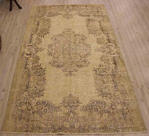 Special Vintage Tumbled Carpet - 263x159 - Beige Area Rugs, Wool Area Rugs